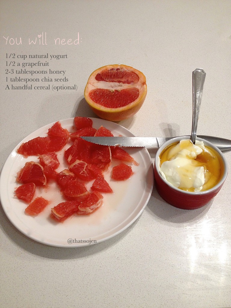 grapefruit parfait