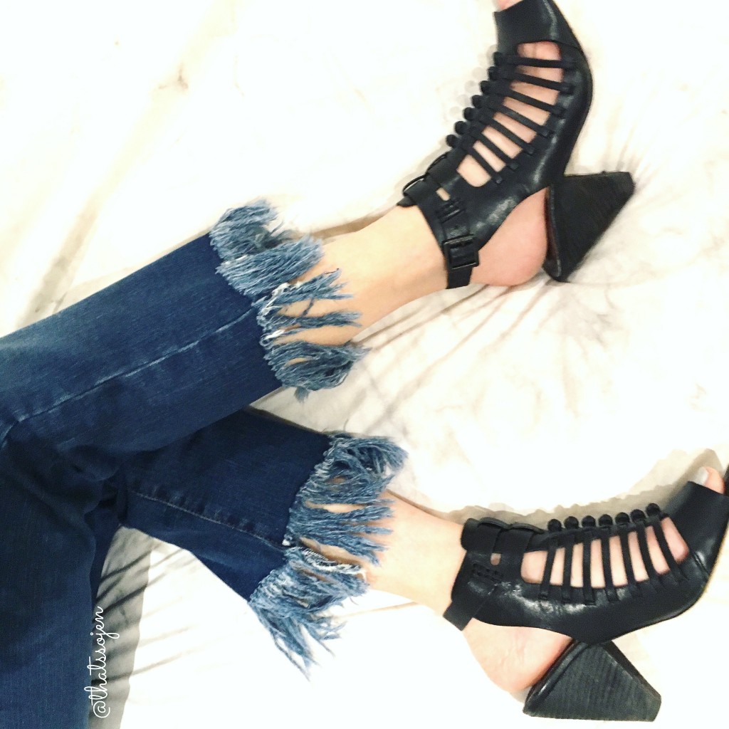 frayed denim