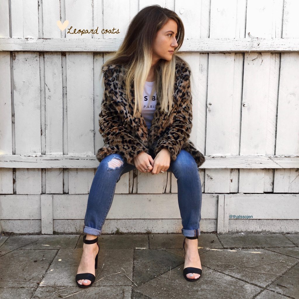 Sportsgirl leopard coat sale